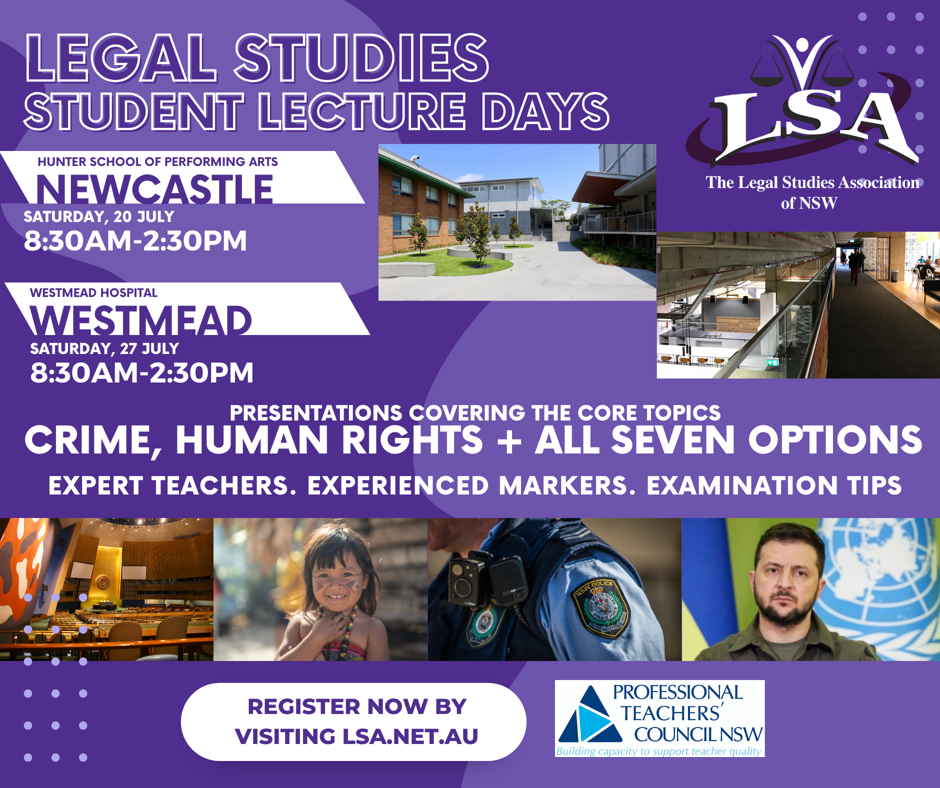  STUDENT LECTURES - REGISTRATIONS CLOSING SOON!